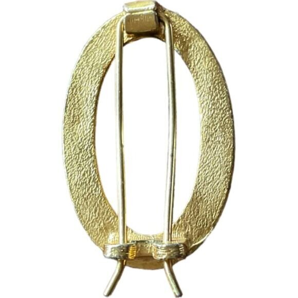 Vintage Gold Tone Hair Clip Barrette Hair jewelry - Picture 7 of 9